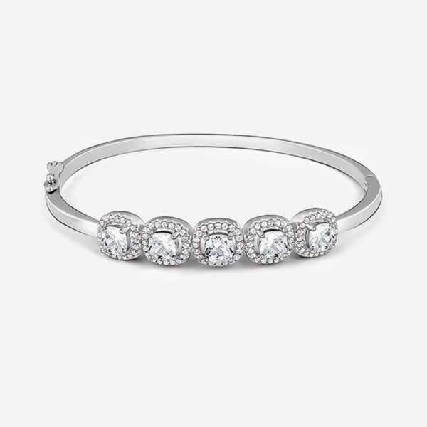 Sterling Silver “Tales of Love” Cuff Bracelet – Elegant Women’s Jewelry - Image 2