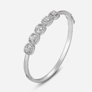 Sterling Silver “Tales of Love” Cuff Bracelet – Elegant Women’s Jewelry