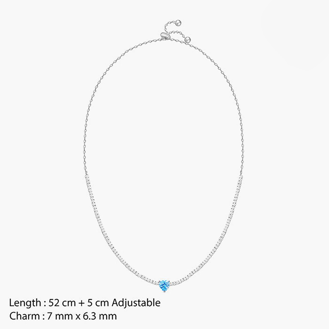 Sterling Silver Heart Choker Necklace – Elegant Women’s Jewelry - Image 3