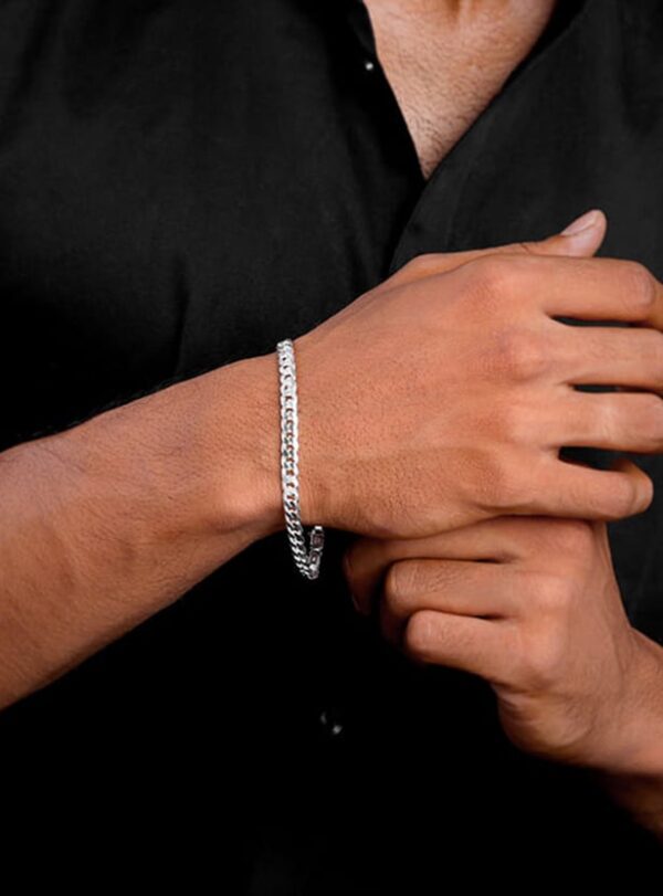 Sterling Silver “Warrior Mode” Bracelet – Strength & Confidence Jewelry